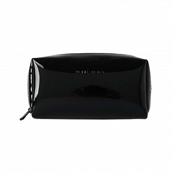 Лакированная косметичка прямоугольной формы (Черный) Enamel Rectangle Cosmetic Pouch (Black)