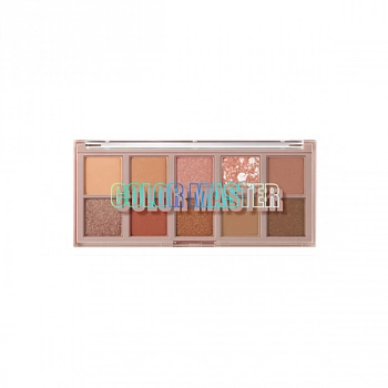 Палетка теней для век 02 Color Master Shadow Palette 01 Baked Peanut