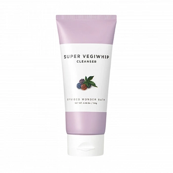 Питательная пенка для умывания с экстрактом винограда Super Vegiwhip Cleanser Purple