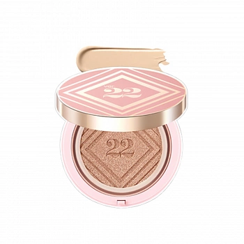 Тональная основа кушон с увлажняющей сывороткой 02 C&T Vvig Cushion SPF50+PA++++ 02