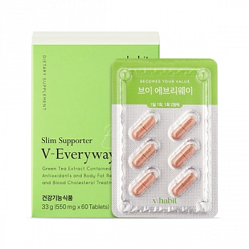 Добавка к еде с экстрактом зеленого чая Slim Supporter V-Everyway