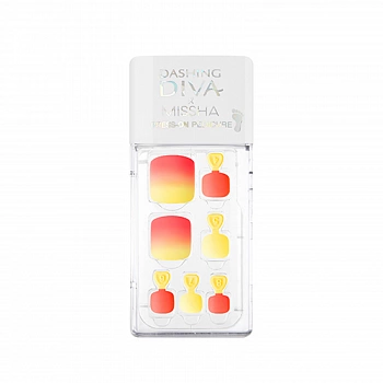 Накладные ногти (педикюр) 01 Dashing Diva Magic Press Super Slim Fit Pedi 01